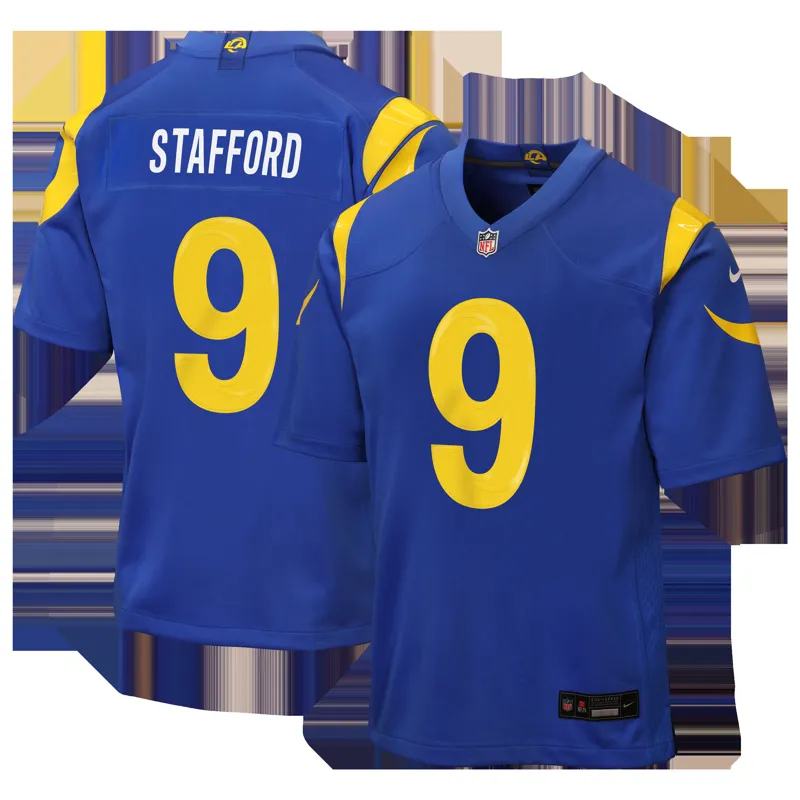 Los Angeles Rams Jersey Matthew Stafford Royal Player Game Jersey - Image 3