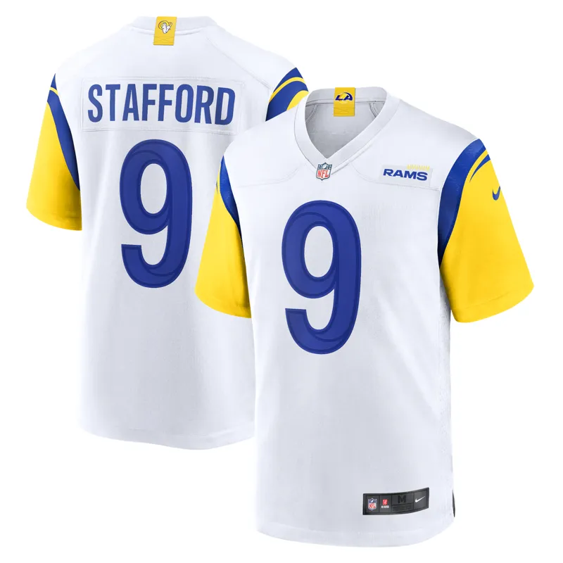 Los Angeles Rams Jersey Matthew Stafford White Alternate Game Jersey