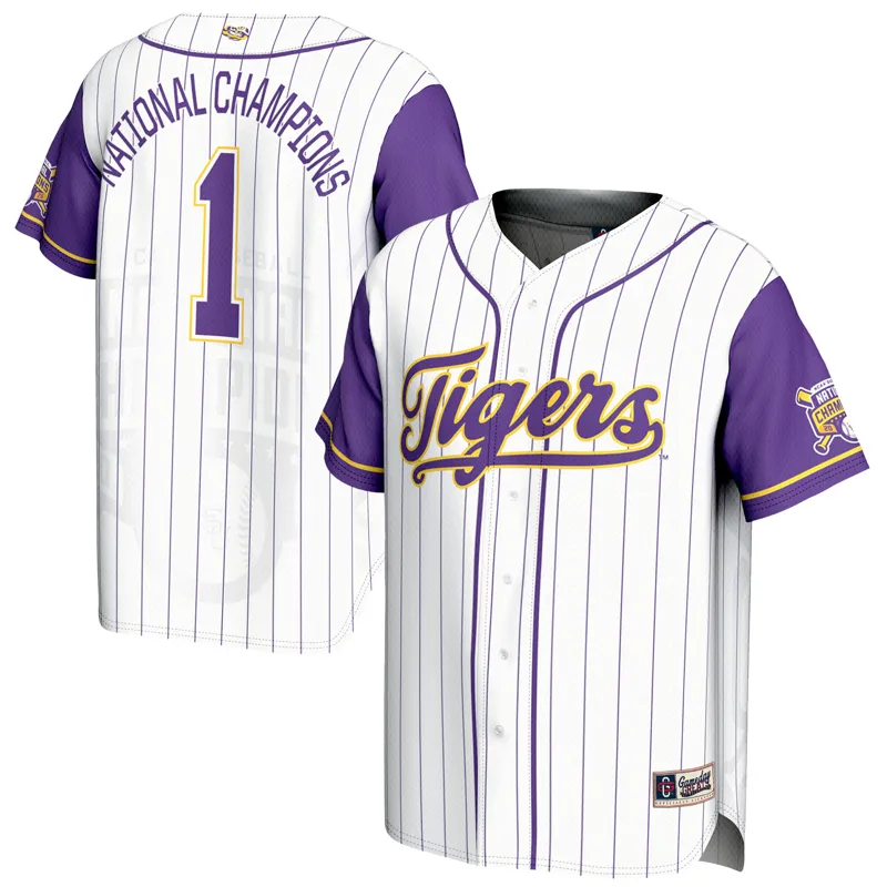 Lsu Tigers Jersey Gameday Greats #1 Purple Lightweight Jersey - Image 3