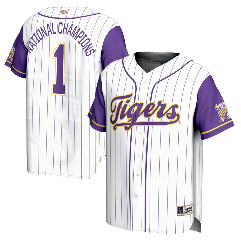 Lsu Tigers Jersey Gameday Greats #1 Purple Lightweight Jersey - Image 2