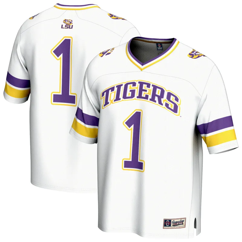 Lsu Tigers Jersey Gameday Greats #1 Purple Lightweight Jersey - Image 5