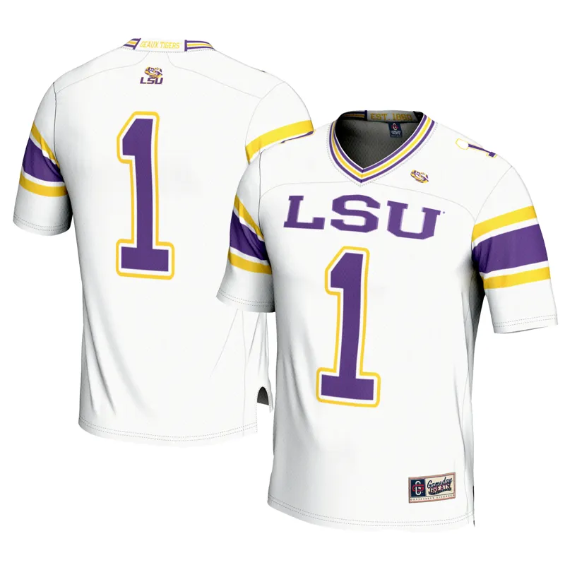 Lsu Tigers Jersey Gameday Greats #1 White Jersey