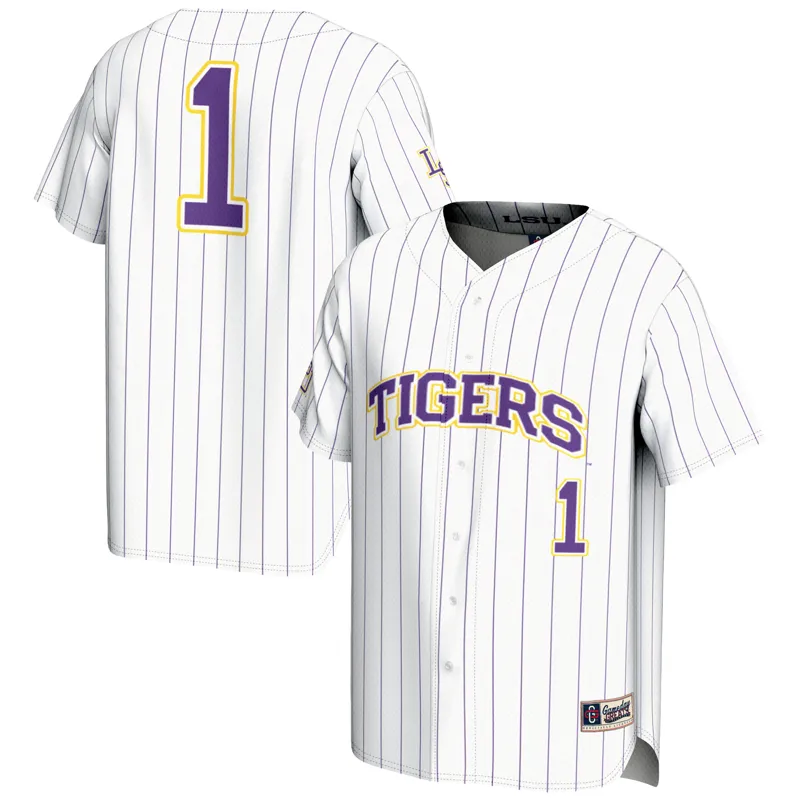 Lsu Tigers Jersey Gameday Greats #1 White Jersey - Image 4