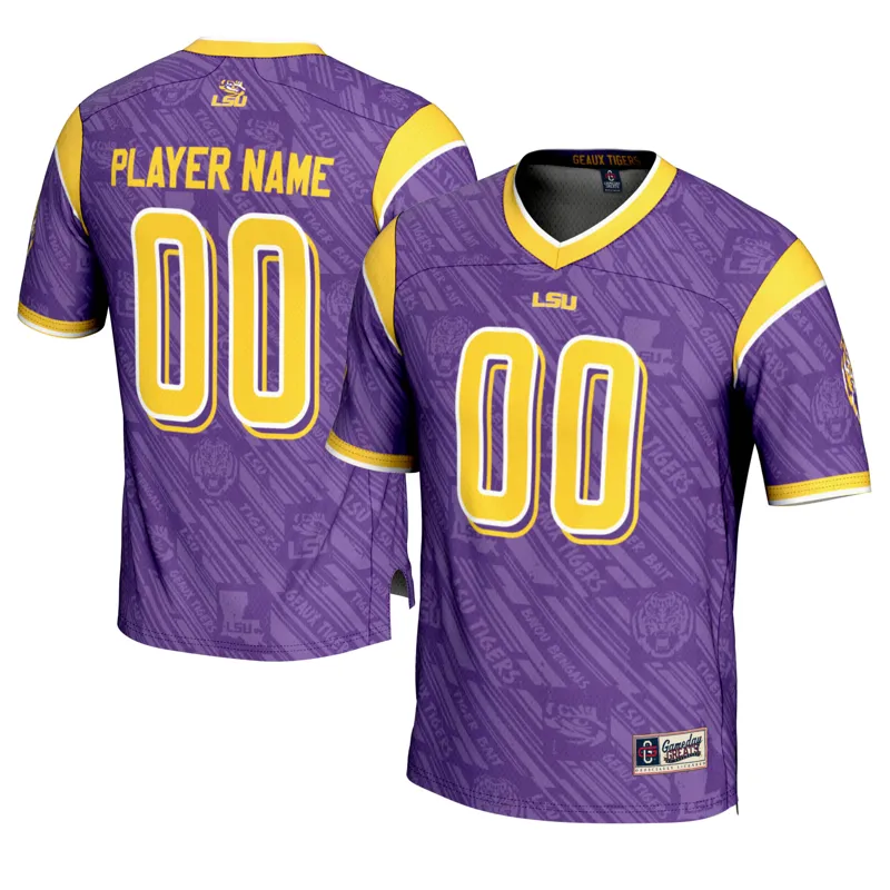 Lsu Tigers Jersey Gameday Greats Garrett Nussmeier Purple Lightweight Player Jersey - Image 3