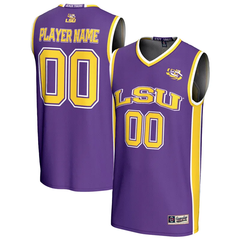 Lsu Tigers Jersey Gameday Greats Purple Icon Print Pick A Player Jersey - Image 2