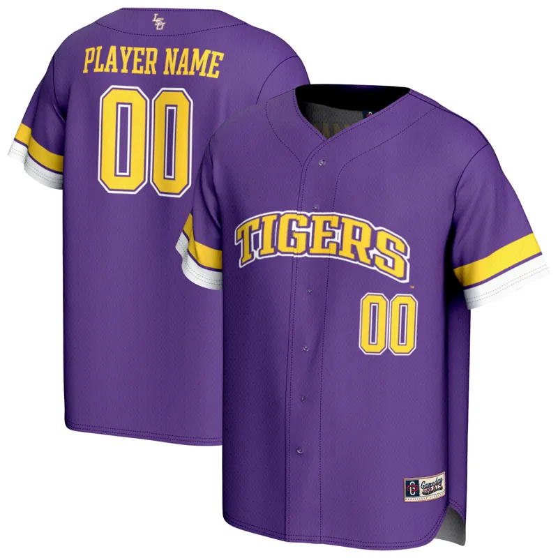 Lsu Tigers Jersey Gameday Greats Purple Pick A Player Lightweight Collegiate Jersey - Image 4