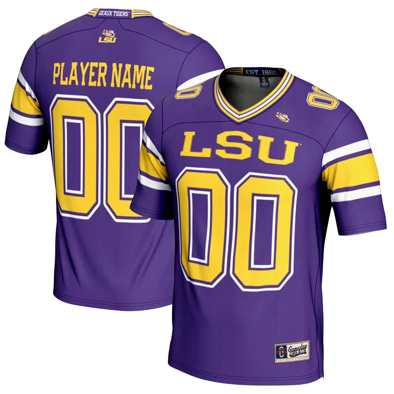 Lsu Tigers Jersey Gameday Greats Purple Pick A Player Icon Print Lightweight Jersey - Image 5