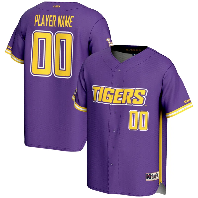 Lsu Tigers Jersey Gameday Greats Purple Pick A Player Lightweight Collegiate Jersey - Image 3