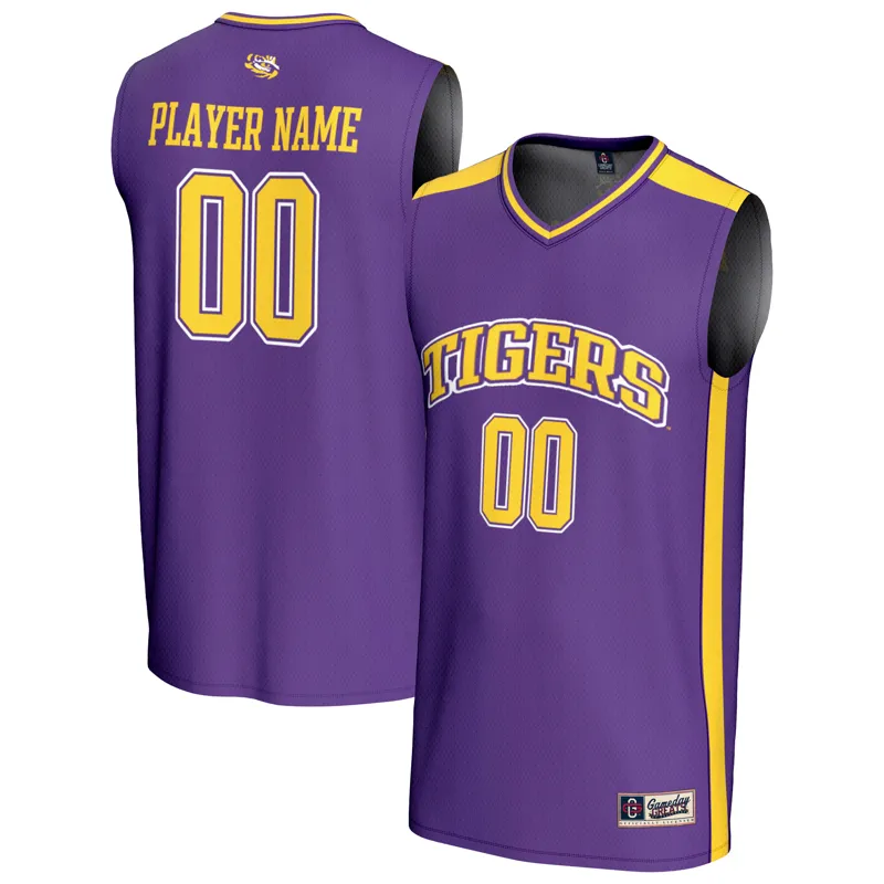 Lsu Tigers Jersey Gameday Greats Purple Pick A Player Lightweight Collegiate Jersey - Image 2