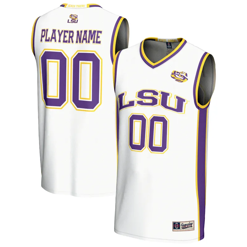Lsu Tigers Jersey Gameday Greats White #1 Lightweight Jersey - Image 4