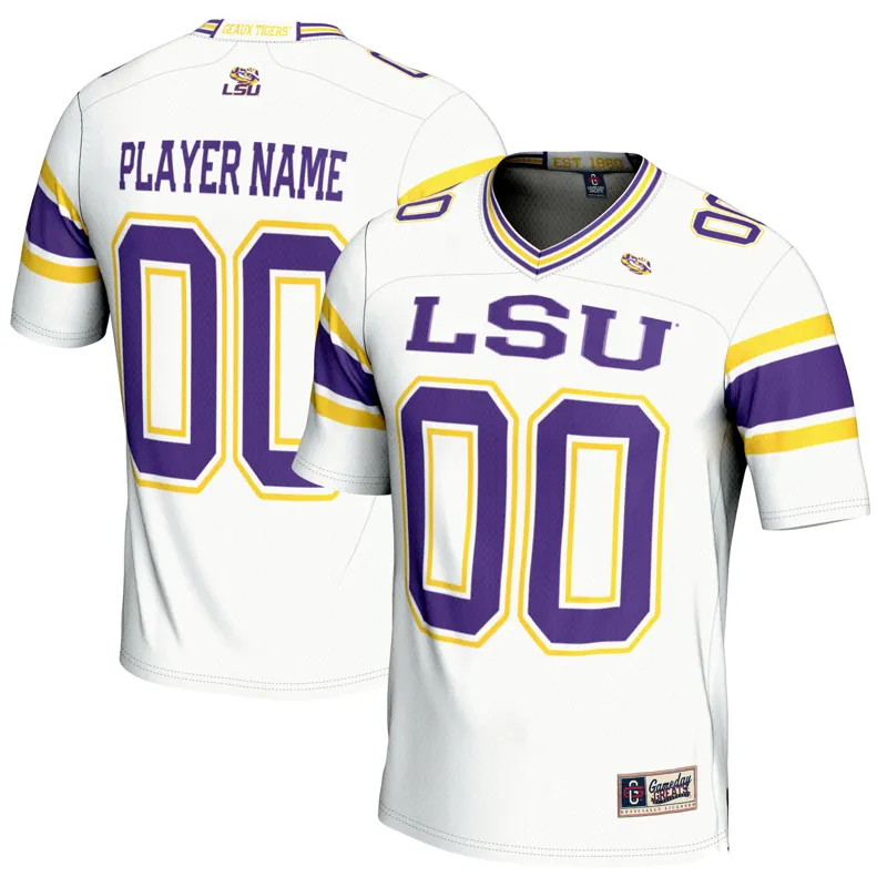 Lsu Tigers Jersey Gameday Greats White Pick A Player Jersey - Image 5