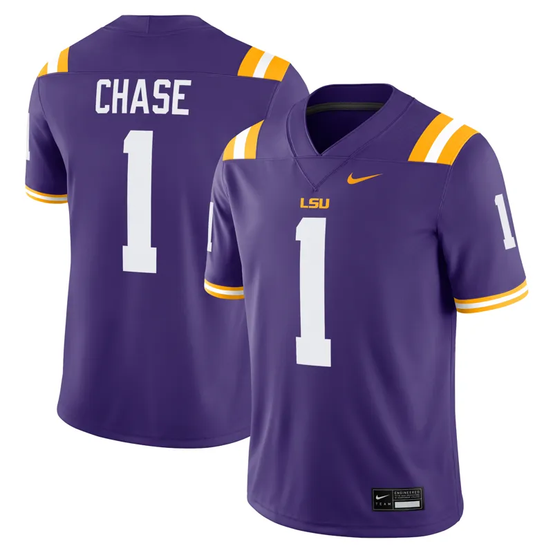 Lsu Tigers Jersey Jamarr Chase Purple Alumni Game Jersey