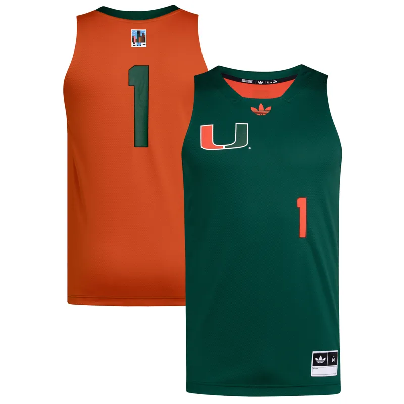 Miami Hurricanes Jersey #1 Black Swingman Jersey - Image 3