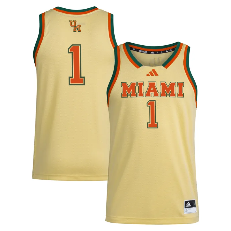 Miami Hurricanes Jersey #1 White Team Swingman Jersey - Image 3