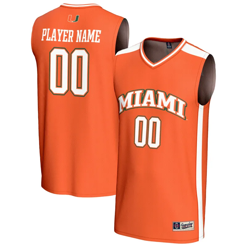 Miami Hurricanes Jersey Gameday Greats Orange Lightweight Collegiate Pick A Player Jersey - Image 2