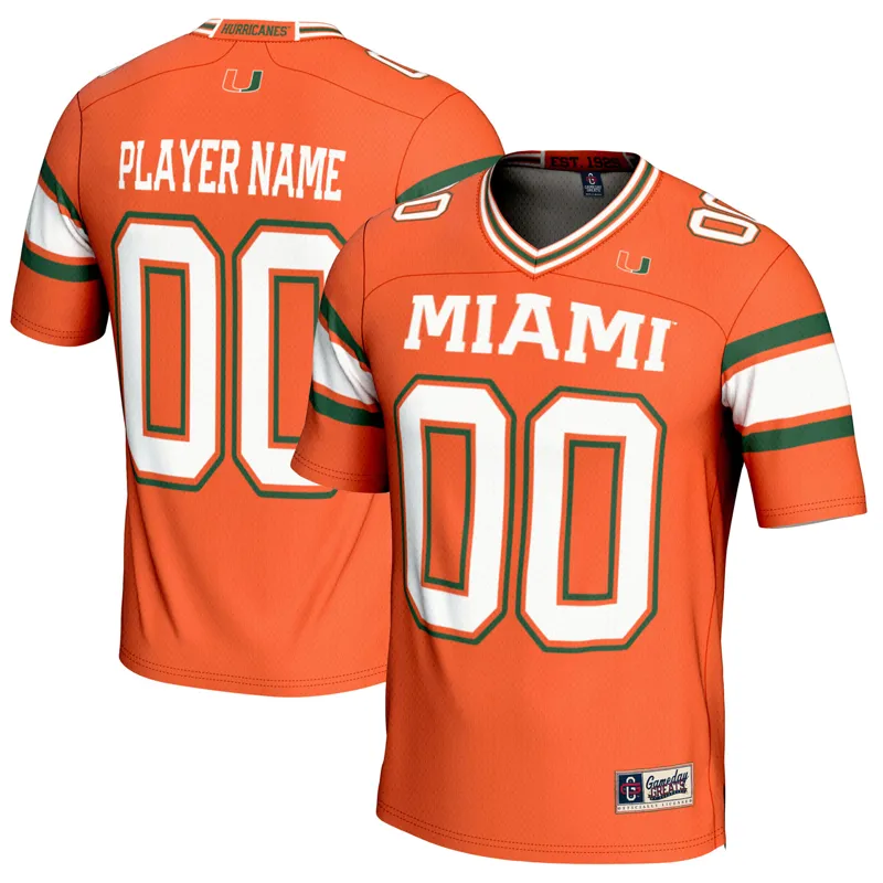 Miami Hurricanes Jersey Gameday Greats Orange Pick A Player Jersey