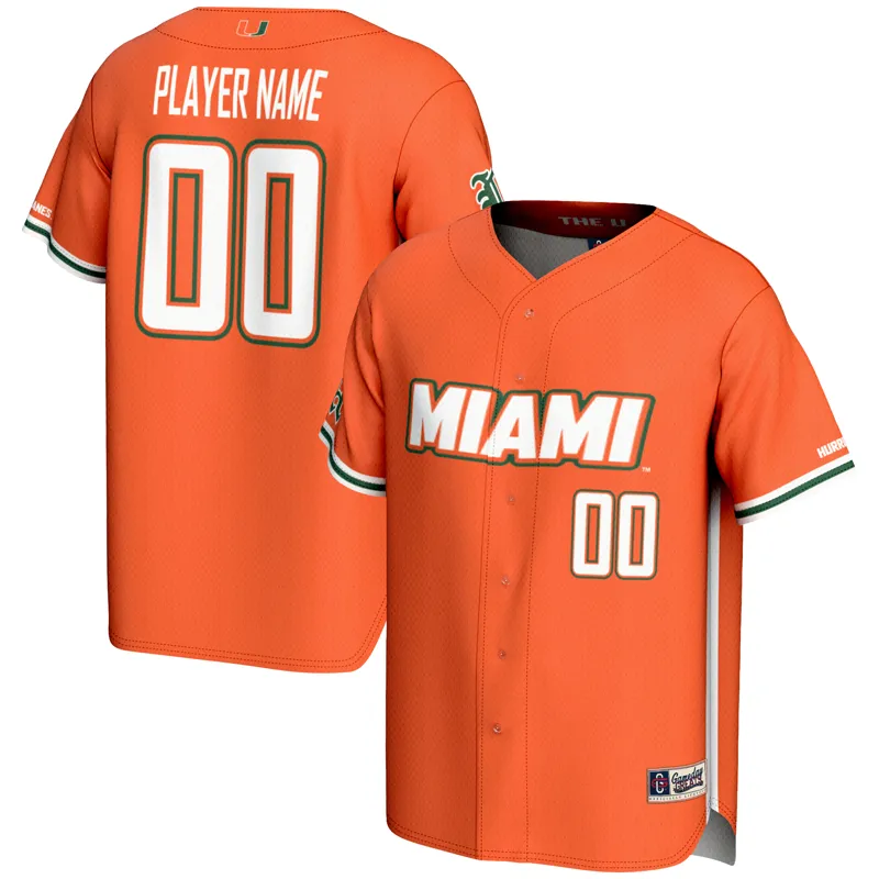Miami Hurricanes Jersey Gameday Greats Orange Pick A Player Lightweight Jersey - Image 3