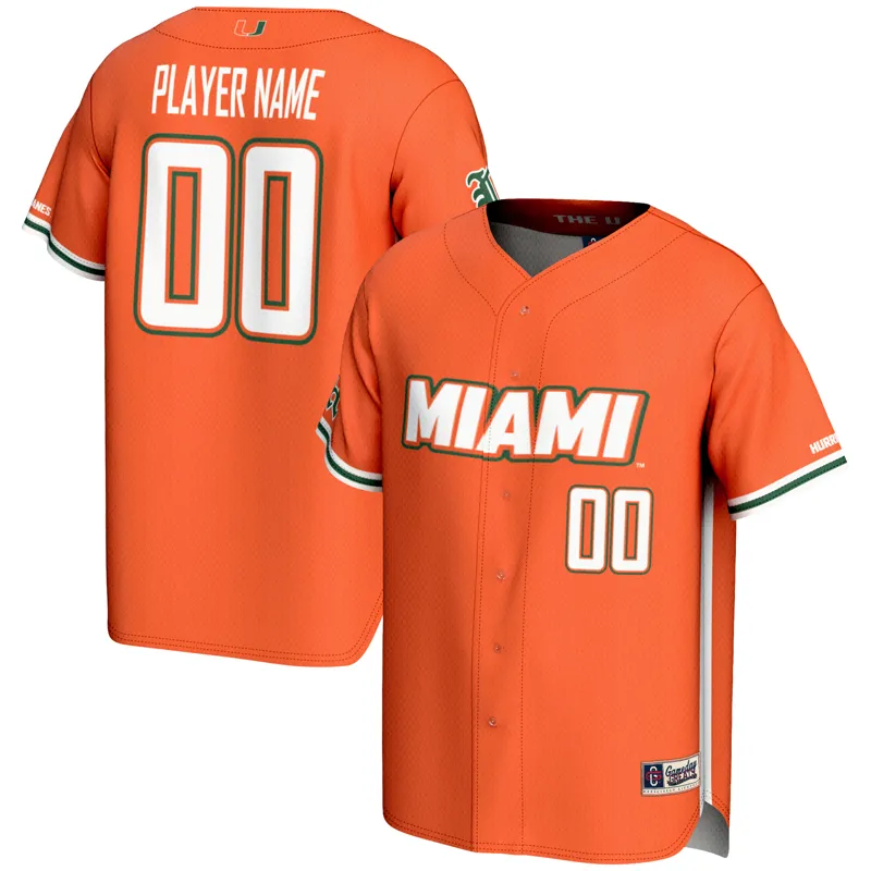 Miami Hurricanes Jersey Gameday Greats Orange Pick A Player Lightweight Jersey