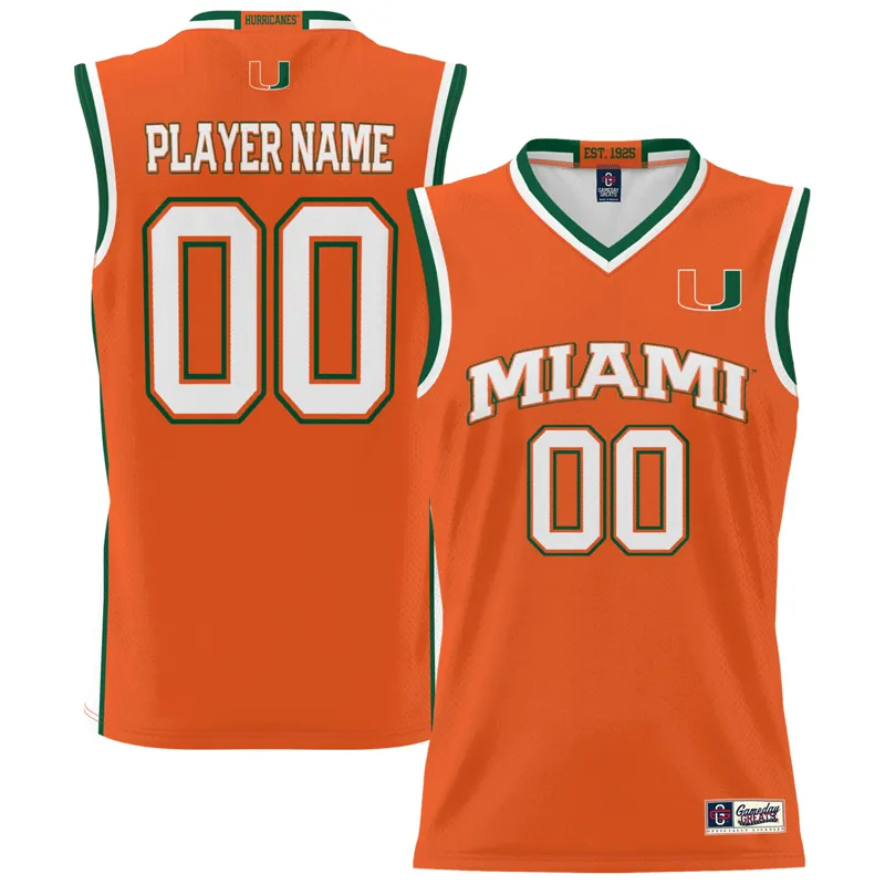 Miami Hurricanes Jersey Gameday Greats Orange Pick A Player Lightweight Jersey - Image 2