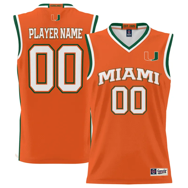 Miami Hurricanes Jersey Gameday Greats Orange Pick A Player Jersey - Image 5