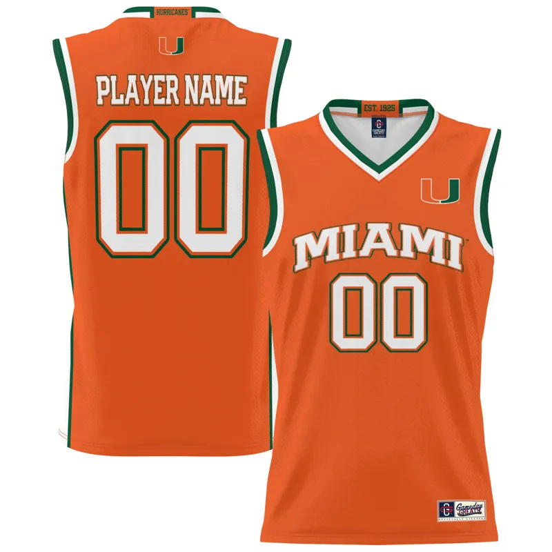 Miami Hurricanes Jersey Gameday Greats Orange Pick A Player Jersey - Image 4