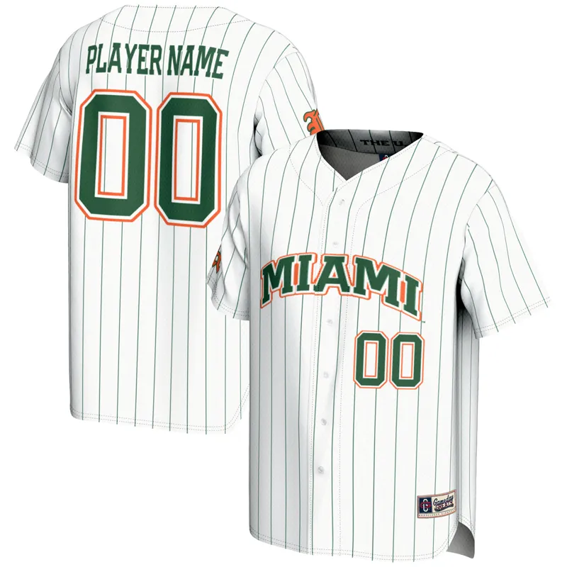 Miami Hurricanes Jersey Gameday Greats White Pick A Player Lightweight Jersey - Image 5