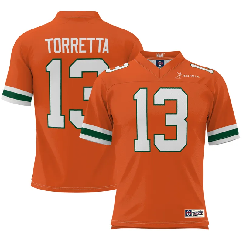 Miami Hurricanes Jersey Gameday Greats White Pick A Player Lightweight Jersey - Image 4