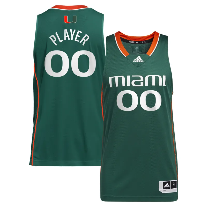 Miami Hurricanes Jersey Green Custom Alternate Jersey - Image 4