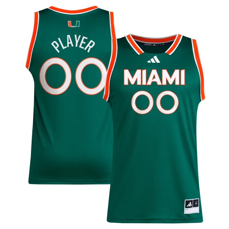 Miami Hurricanes Jersey Green Custom Alternate Jersey - Image 2