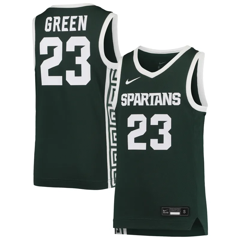 Michigan State Spartans Jersey Colosseum Black Free Spirited Mesh Button Up Jersey - Image 3