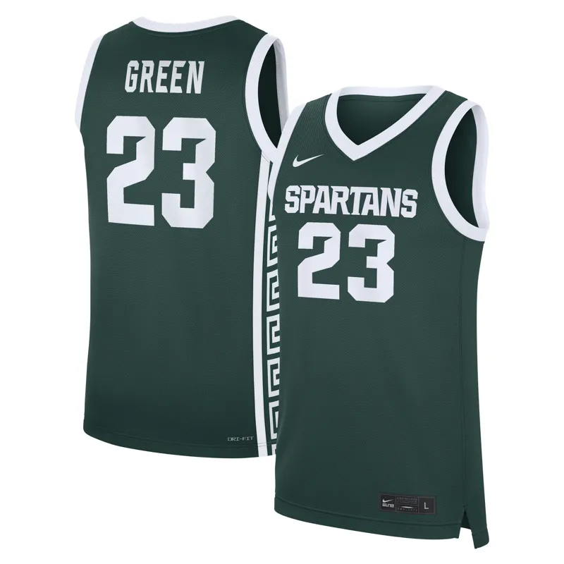 Michigan State Spartans Jersey Colosseum Black Free Spirited Mesh Button Up Jersey - Image 4