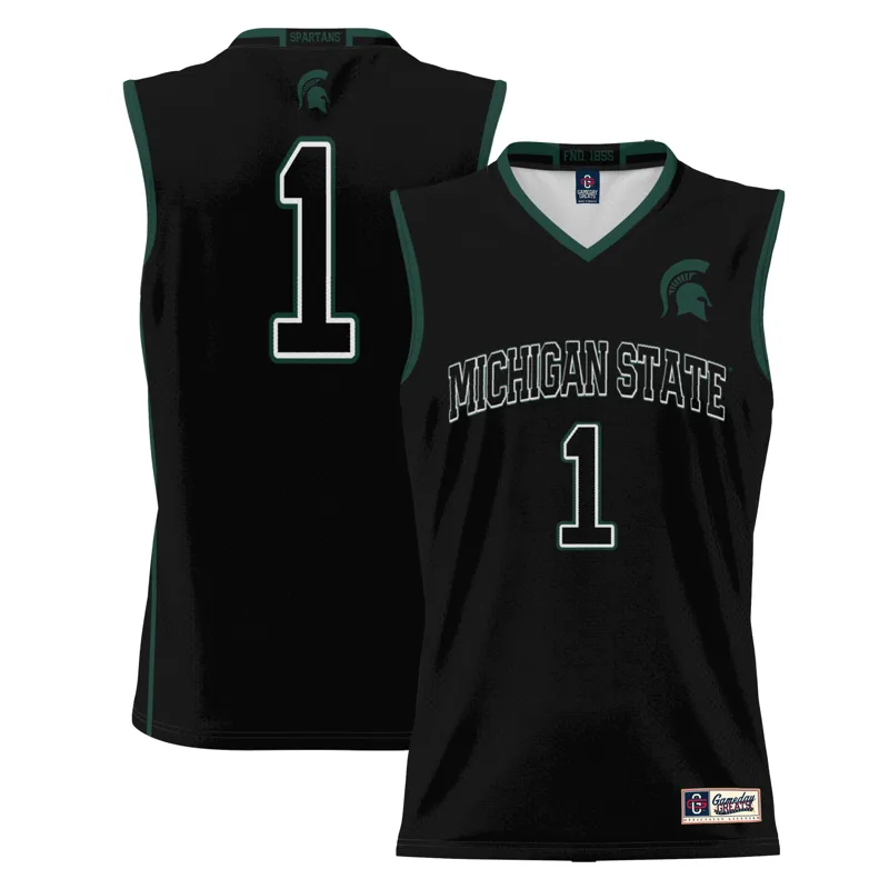 Michigan State Spartans Jersey Gameday Greats #1 Black Endzone Jersey - Image 4