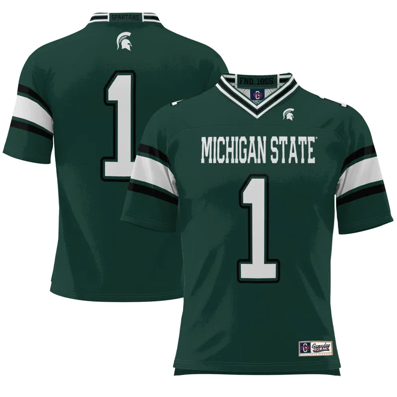 Michigan State Spartans Jersey Gameday Greats #1 Green Endzone Jersey