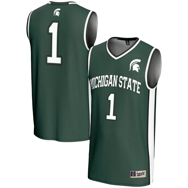 Michigan State Spartans Jersey Gameday Greats #1 Green Lightweight Collegiate Jersey - Image 5