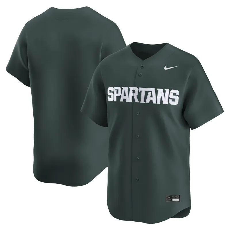 Michigan State Spartans Jersey Green Game Jersey - Image 2