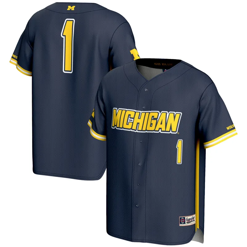 Michigan Wolverines Jersey Gameday Greats #1 Navy Lightweight Jersey