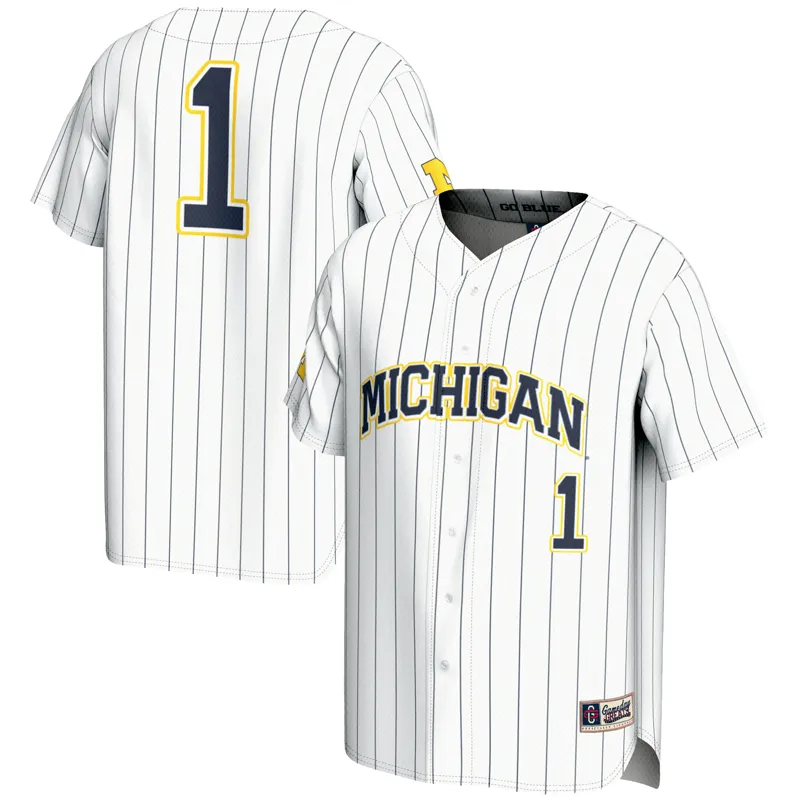 Michigan Wolverines Jersey Gameday Greats #1 White Lightweight Jersey - Image 2