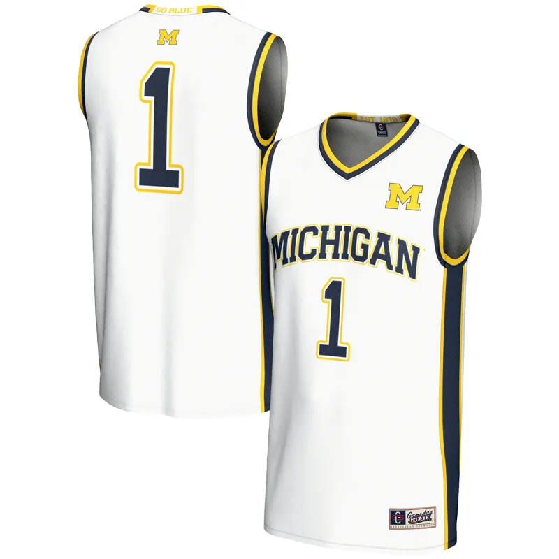 Michigan Wolverines Jersey Gameday Greats #1 White Lightweight Jersey