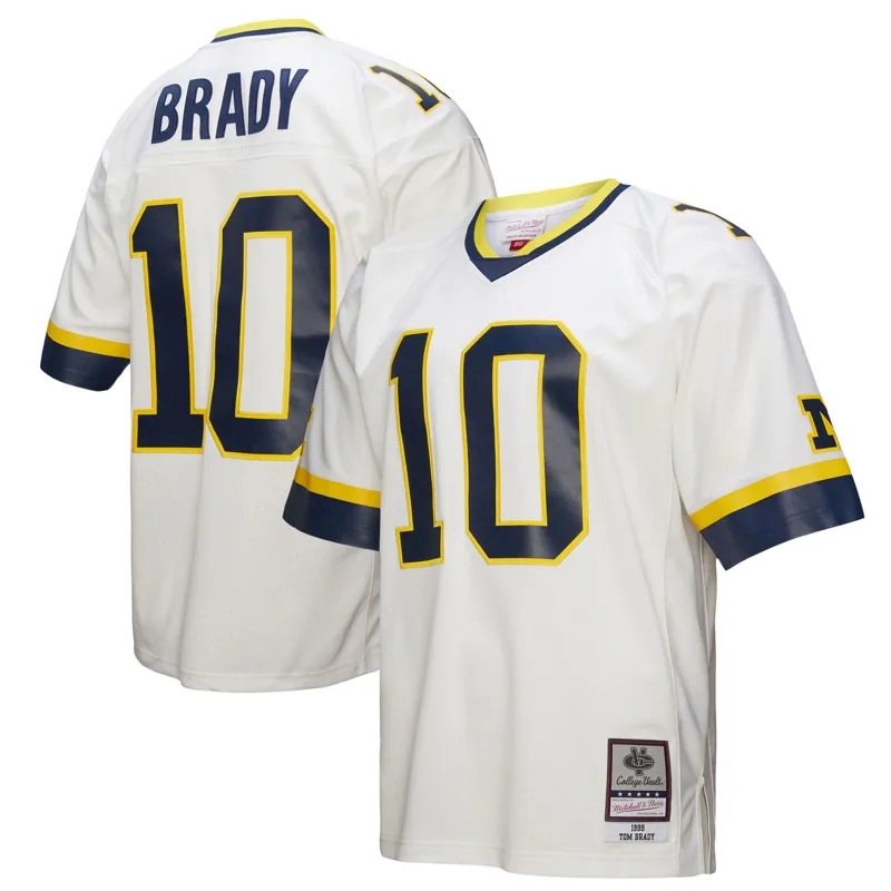 Michigan Wolverines Jersey Tom Brady Navy 1999 College Vault Jersey - Image 2
