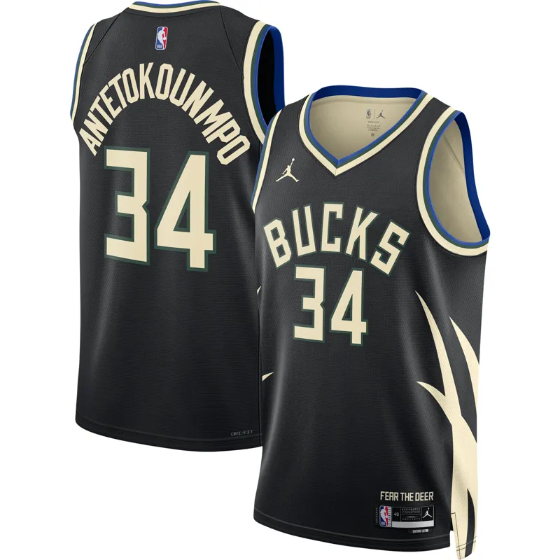Milwaukee Bucks Jersey Hunter Green Swingman Custom Icon Edition Jersey - Image 5