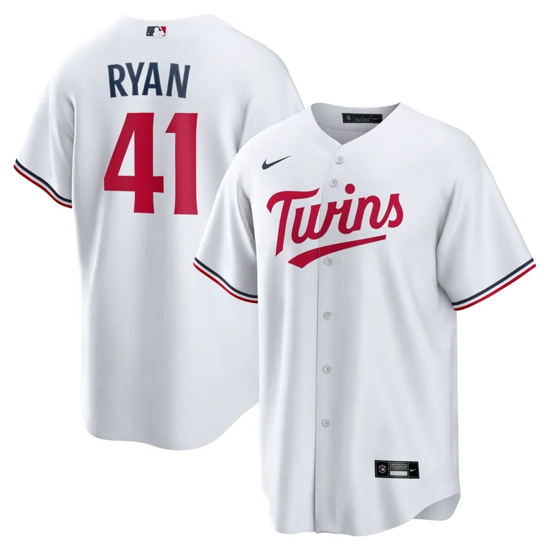 Minnesota Twins Jersey Joe Mauer White Home Retired Player Jersey - Image 4