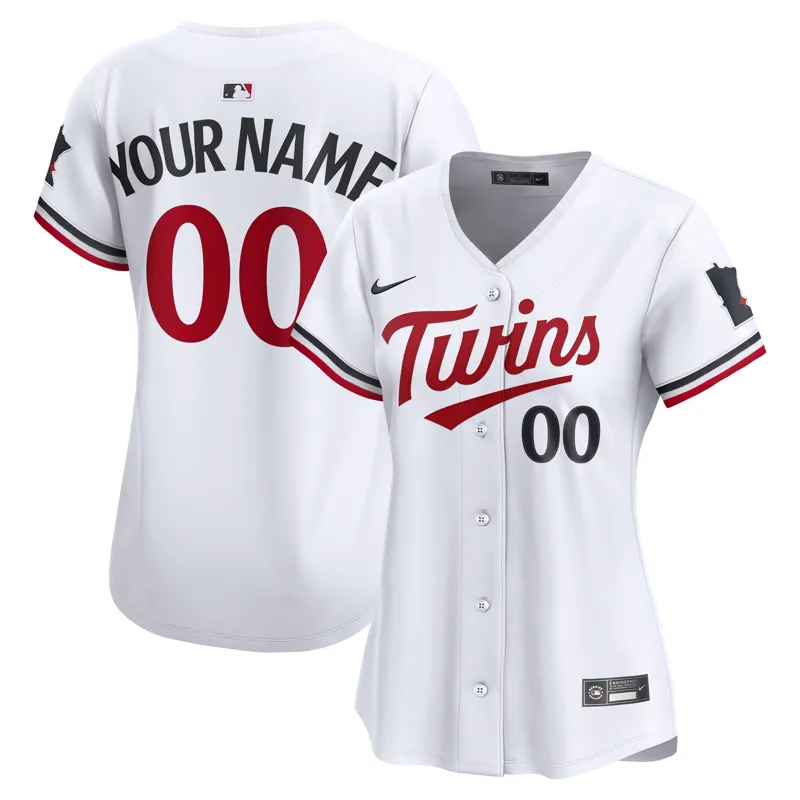 Minnesota Twins Jersey White Home Limited Custom Jersey - Image 2