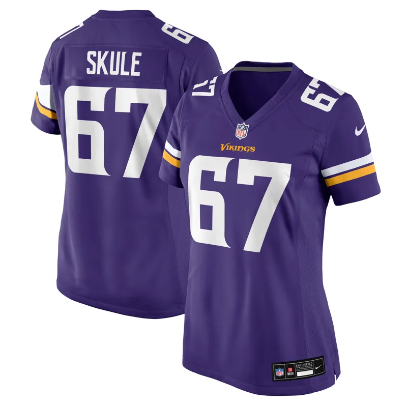 Minnesota Vikings Jersey Justin Skule Purple Team Game Jersey