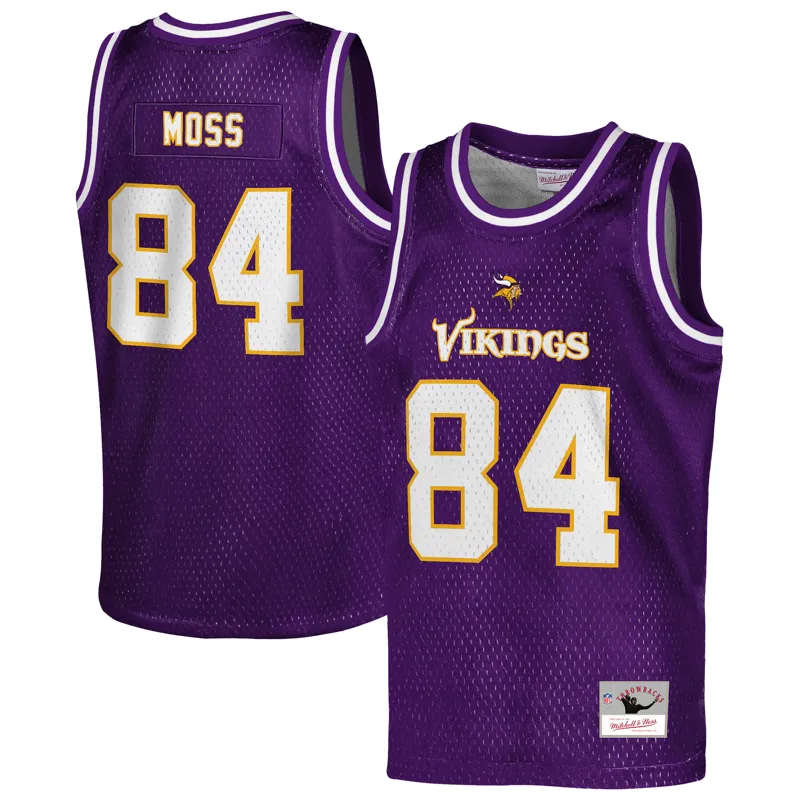 Minnesota Vikings Jersey Randy Moss Purple Player Name & Hoodie Legacy Jersey - Image 2