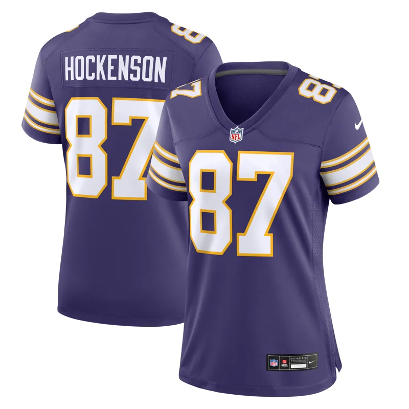 Minnesota Vikings Jersey Tavierre Thomas Purple Team Game Jersey - Image 4
