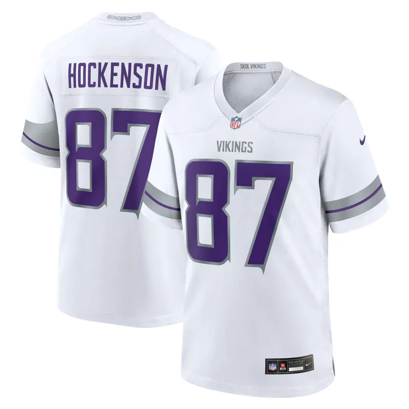 Minnesota Vikings Jersey Tj Hockenson White Alternate Game Player Jersey
