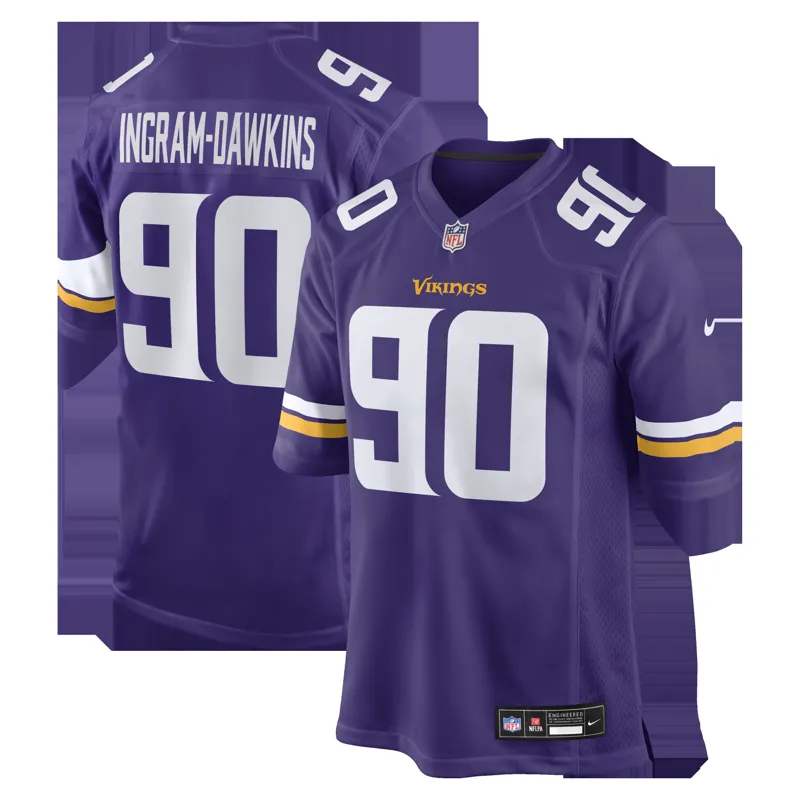 Minnesota Vikings Jersey Tj Hockenson White Alternate Game Player Jersey - Image 4