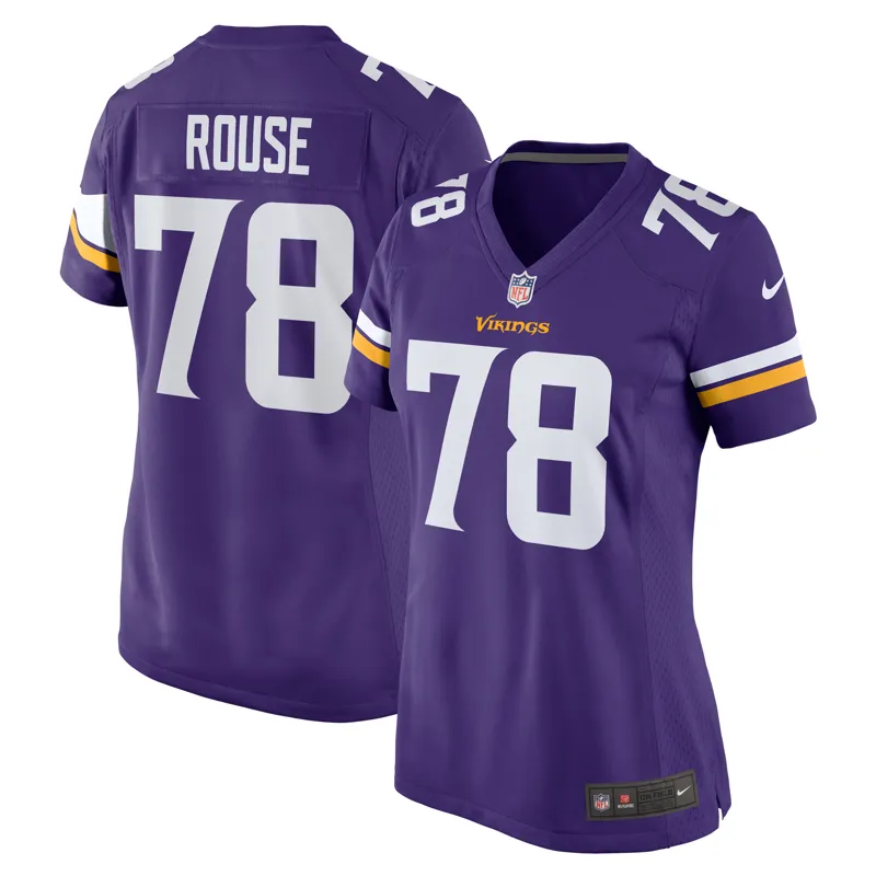 Minnesota Vikings Jersey Walter Rouse Purple Game Jersey