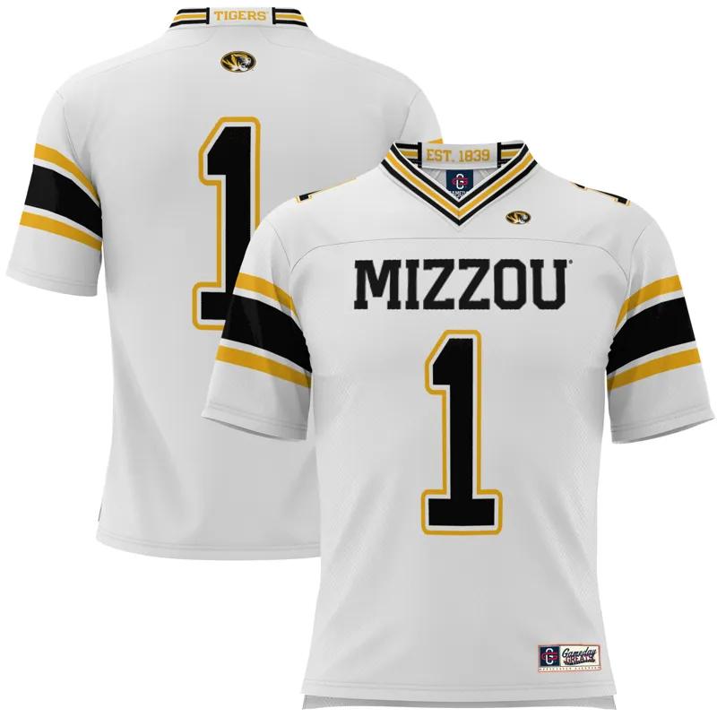 Missouri Tigers Jersey Gameday Greats #1 White Jersey
