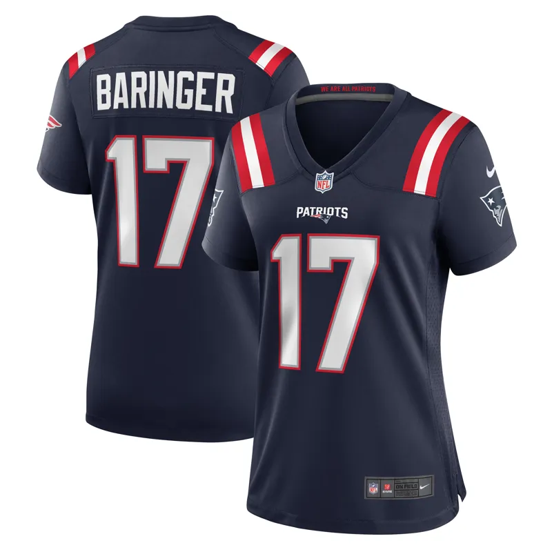 New England Patriots Jersey Bryce Baringer Navy Game Jersey